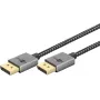 DisplayPort-kabel 2.0/2.1 slank (zilver/zwart, 1 meter)
