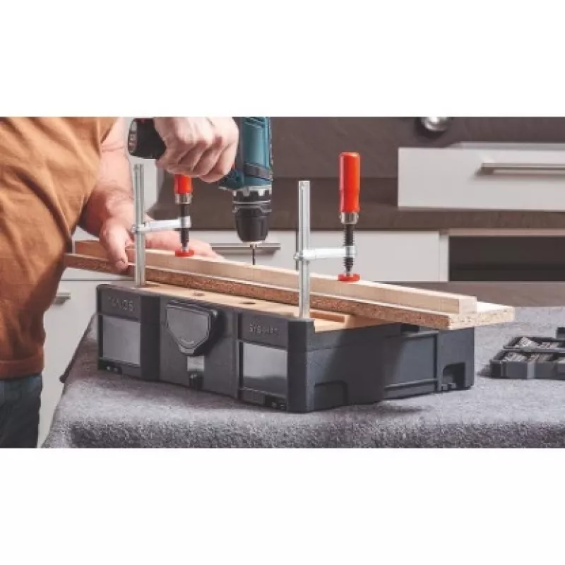 Spanpratze BESSEY STC-S-MFT zwart rood zilver hout 14 stuks