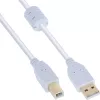 Microconnect USBAB2WF USB-kabel USB 2.0 2 m USB A USB B wit