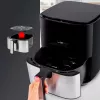 Clatronic FR 3782 H, heteluchtfriteuse, 5 l, 80 °C, 200 °C, enkel beeld, zwart, roestvrijstaal