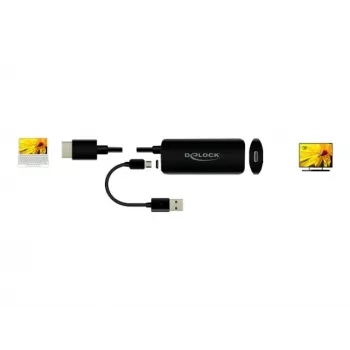 Adapter HDMI-A-stekker naar USB Type-C-bus DeLOCK 63251