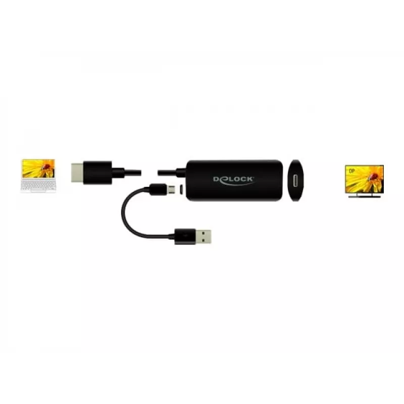 Adapter HDMI-A-stekker naar USB Type-C-bus DeLOCK 63251