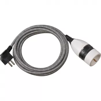 Brennenstuhl 1161830 verlengsnoer 3 m 1 AC-uitgang binnen zwart - wit (1161830)