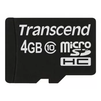 Flashgeheugen Transcend 4GB MicroSDHC Class 10 TS4GUSDC10