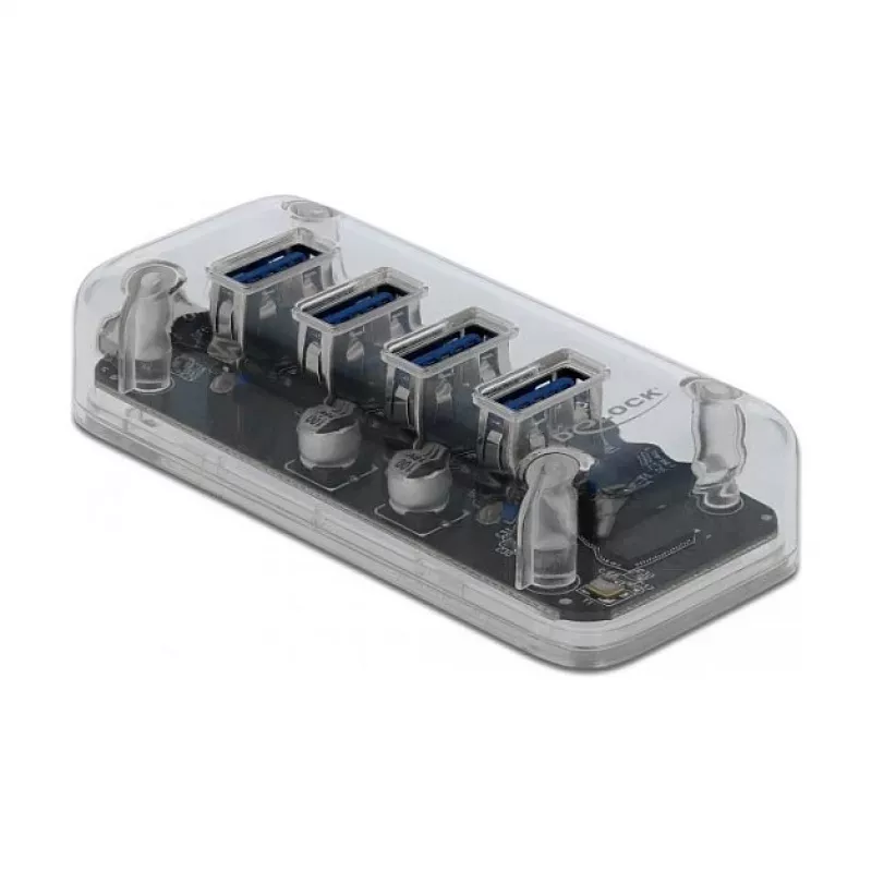 USB-hub DeLOCK 64087 transparant