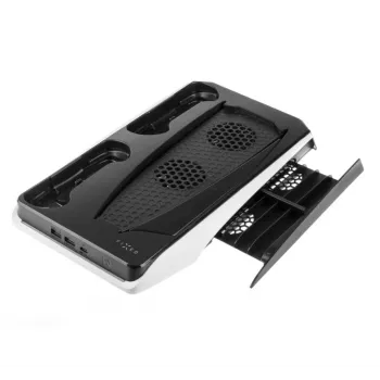 Koel- en oplaadstation FIXED FIXPS5-MCS-BW — multifunctioneel station voor PS5 DualSense-controller
