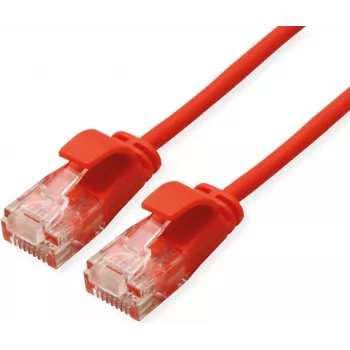 ROLINE GREEN UTP-patchkabel Cat.6A (klasse EA), LSOH, slank, rood, 0,5 m (21.44.3912)