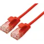 ROLINE GREEN UTP-patchkabel Cat.6A (klasse EA), LSOH, slank, rood, 0,5 m (21.44.3912)