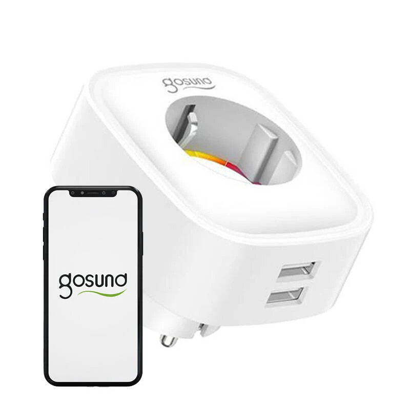 Smart stekkerdoos WiFi Gosund SP112 2xUSB, 16A, Tuya