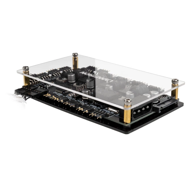 Ventilator- en RGB-controller Lamptron RW460 voor waterkoelingssystemen — zwart