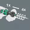 Wera 826 T Kraftform Turbo Bithouder-schroevendraaier met Rapidaptor, 1/4 inch