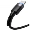 Datakabel Tellur USB naar Type-C LED nylon gevlochten 1,2 m zwart