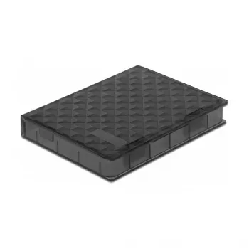 Delock Protection Box - beschermbehuizing voor harde schijf - capaciteit: 1 harde schijf (2.5) - grijs (18368)