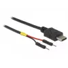 DeLOCK 85418 USB-C-voedingskabel naar 2x pinheader, 0,1 m