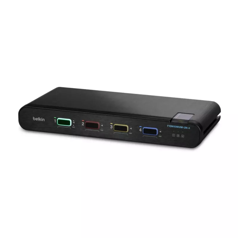 Belkin 4P Single Head DP/HDMI naar DP/HDMI Video Secure DT KVM-switch PP4.0 (F1DN104KVM-UN-4)