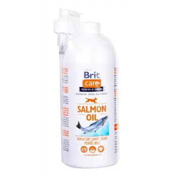 Voedingssupplement olie Brit Care BRIT 1000 ml - huid- en vachtadditief voor honden en katten, 1 liter fles