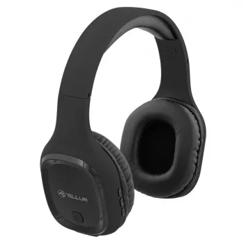 Hoofdtelefoon Tellur Bluetooth over-ear-hoofdtelefoon Pulse zwart