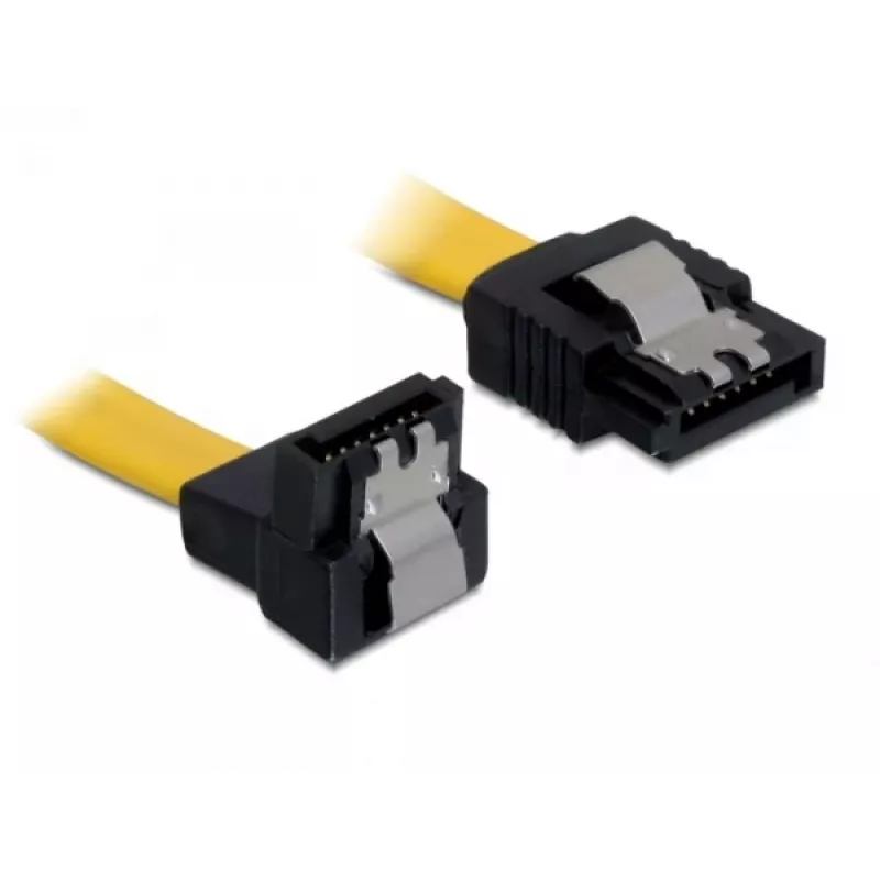 SATA-kabel DeLOCK 0,5 m stekker/stekker geel