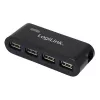 HUB USB 2.0 4-poorts met voeding, zwart