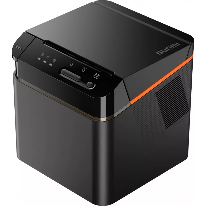 SUNMI C04020020 bonprinter 80 mm Kitchen Cloud Printer, thermisch, met snijmes, USB-C, Bluetooth, Ethernet, Wi-Fi, zwart