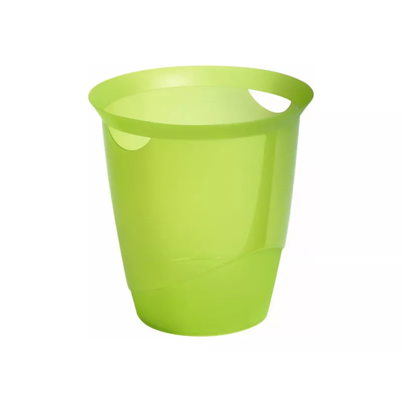 Durable TREND ronde prullenbak 31,5 cm, groen doorschijnend