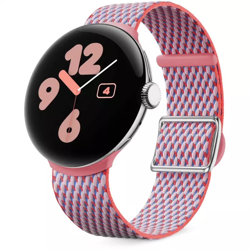 Google - band voor smartwatch - 140 - 215 mm - pioenroos - voor Pixel Watch 3 (GA06138-WW)