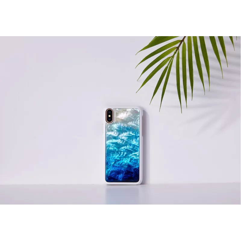 Smartphonehoesje iKins voor iPhone XS/S blue lake white