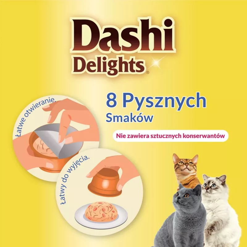 INABA Dashi Delights kip met kaas in bouillon - kattenlekkernij - 70 g