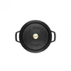 Staub La Cocotte 20 cm rond, zwart, gietijzer (40509-487-0)