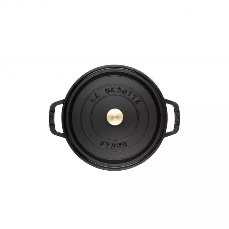 Staub La Cocotte 20 cm rond, zwart, gietijzer (40509-487-0)