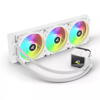All-in-One CPU-waterkoeling Sharkoon S60 ARGB wit 360mm radiator