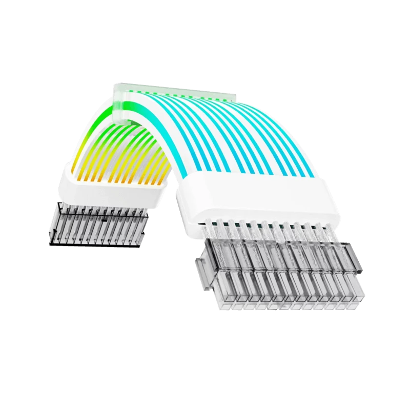 Gamemax voedingsverlengkabel MB 24PIN-W, wit