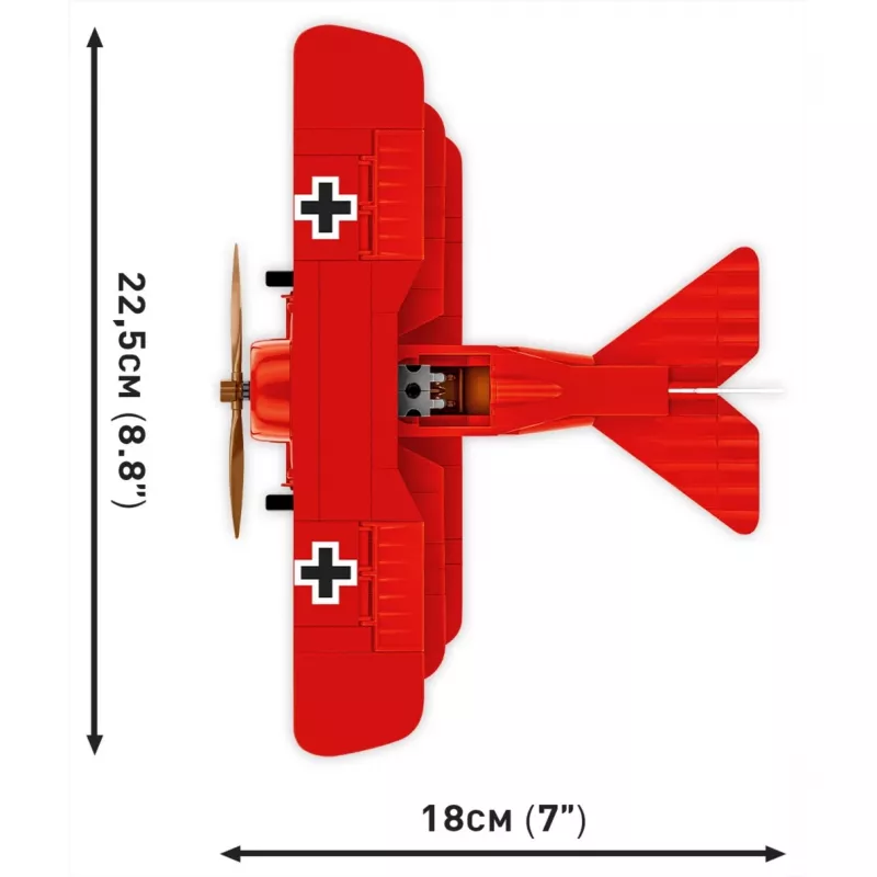Blocks Fokker DR.1 Red Baron 221 bouwstenen