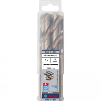 Bosch HSS-G metaalboren, Ø 13 mm, 5 stuks