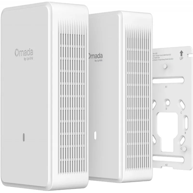 Draadloos access point TP-LINK EAP775-Wall 9300 Mbit/s, tri-band 2.4/5/6 GHz, 5x RJ-45, PoE, wit