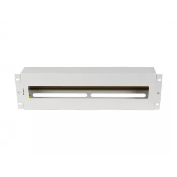Lanberg AK-VDP103-S 19-inch 3U spanningsverdeelpaneel met DIN TS-35-rail, grijs