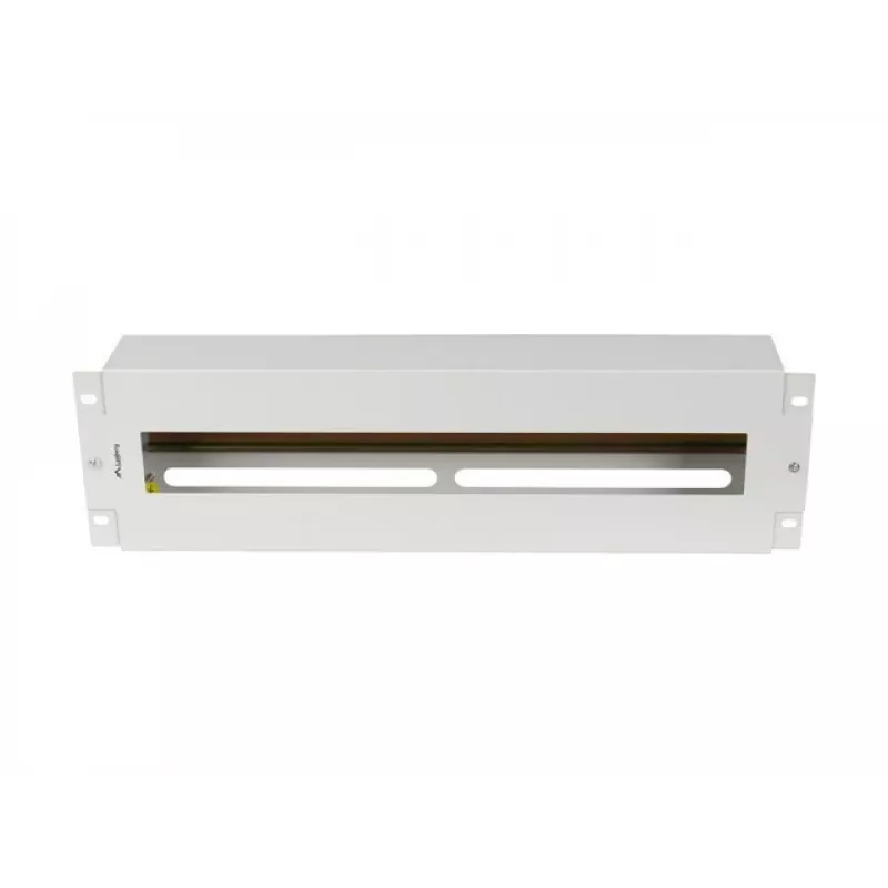 Lanberg AK-VDP103-S 19-inch 3U spanningsverdeelpaneel met DIN TS-35-rail, grijs