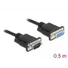 Seriële kabel DeLOCK 86613 zwart 0,5 m RS-232