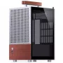 PC-behuizing Jonsbo T6, mini-tower, Mini-ITX, zilver