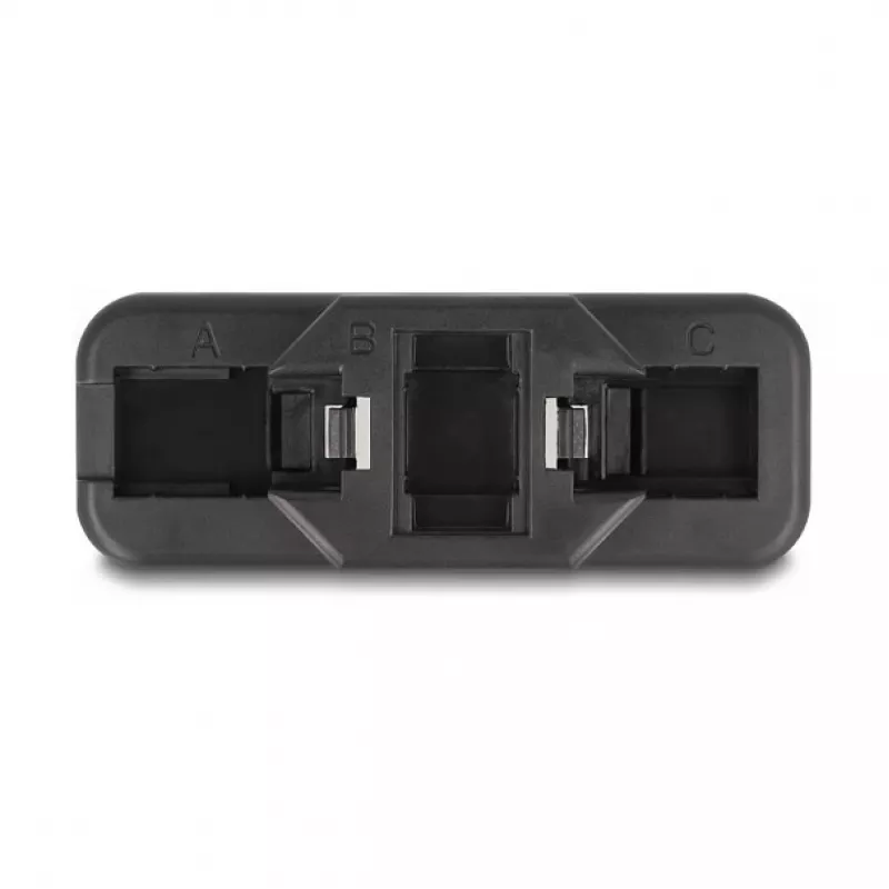 DeLOCK Keystone LSA set RJ45 RJ11 Cat.6 zwart cliphouder