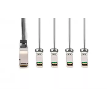 Direct-attach-kabel Digitus 40G QSFP+ naar 4xSFP+ 1m