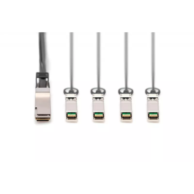 Direct-attach-kabel Digitus 40G QSFP+ naar 4xSFP+ 1m