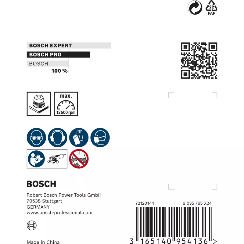 Bosch 2 608 620 727 haakse slijper accessoire komstaalborstel