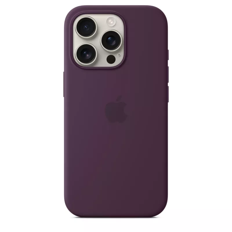 Apple iPhone 16 Pro siliconen case met MagSafe - pruim