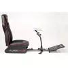 Racing cockpit Subsonic SA5681 zwart rood kunstleer mesh metaal