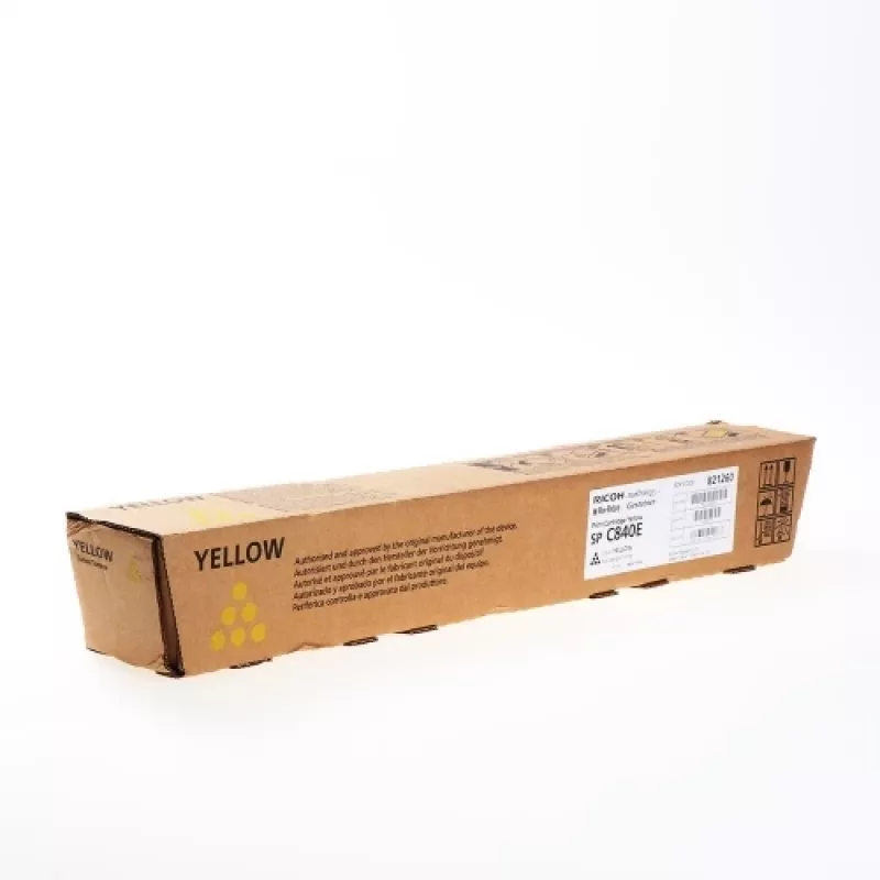 Ricoh 821260 originele tonercartridge voor Ricoh SP C840DN, 22500 pagina's, geel