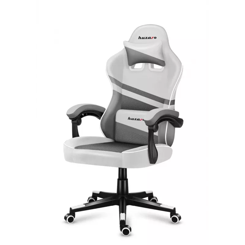 Gamestoel - Huzaro Force 4.4 wit Mesh