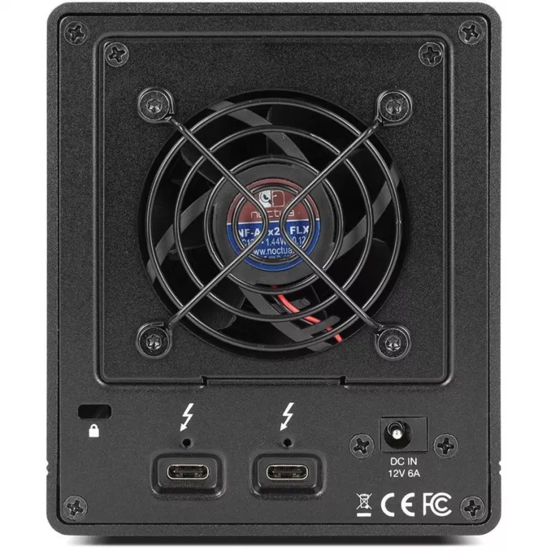 ThunderBay 4 mini, drivebehuizing zwart, professionele 4-drive HDD/SSD-Thunderbolt-3-behuizing