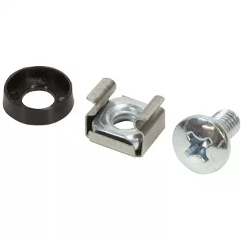 LogiLink montageset M6 voor 48,30 cm (19) componenten, 50-delig voor het bevestigen van de componenten in het 48,30 cm (19) rek, - 1 stuk (AC0112)