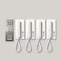Siedle SET CA 812-4 E/W - bekabeld - roestvrij staal - wit - wand